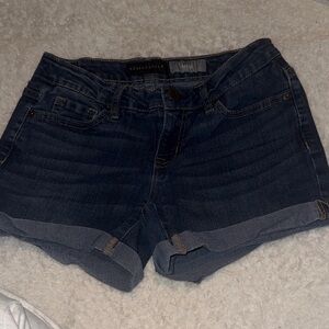 Aeropostale Women's Classic Navy Jean Shorts